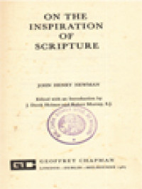 On The Inspiration Of Scripture