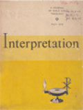 Interpretation: A Journal Of Bible And Theology