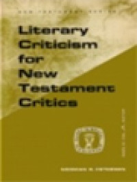 Literary Criticism For New Testament Critics