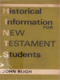 Historical Information For New Testament Student