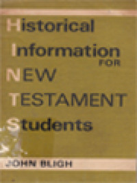 Historical Information For New Testament Student