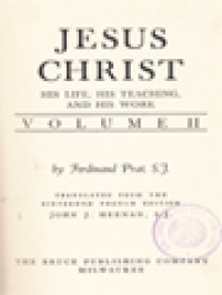Image of Jesus Christ: His Life, His Teaching, And His Work II