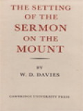 The Setting Of The Sermon On The Mount