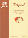 Tripod: Lou Tseng-Tsiang and His Contribution to China: A Christian Confucian: Lu Tseng-tsiang, Lou Tseng-Tsiang (1871-1949) and Sino-Vatican Diplomatic Relations, Lou Tseng-Tsiang and the Versailles Peace Conference, A Chronology of Lou Tseng-Tsiang, Book Review: Blue Book of Religions: Annual Report on China's Religions (2008), China Church and News Update (December 2007-December 2008)