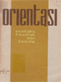 Orientasi: Pustaka Filsafat Dan Teologi - 1970