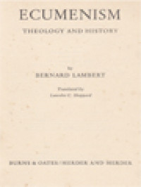 Image of Ecumenism: Theology And History