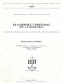 El Carmelo Teresiano En La Historia, Una Nueva Forma De Vida Contemplativa Y Apostólica, Segunda Parte: De Provincia A Orden Autónoma Y Crisis De Identidad (1582-1597)