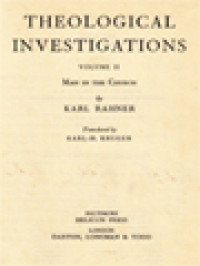 Image of Theological Investigations, Volume II: Man In The Church