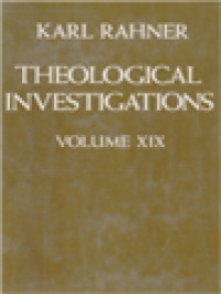 Theological Investigations, Volume XIX: Faith And Ministry