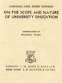 Image of On The Scope And Nature Of University Education