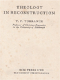 Theology In Reconstruction