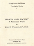 Person And Society A Christian View