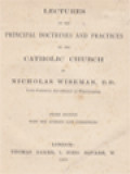 Lectures On The Principal Doctrines And Practices Of The Catholic Church