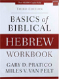 Basic Of Biblical Hebrew Workbok
