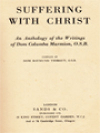 Image of Suffering With Christ: An Anthology Of The Writings Of Dom Columba Marmion, O.S.B