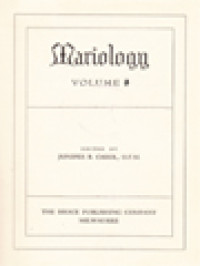 Mariology III / Juniper B. Carol (Edited)