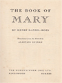 Image of The Book Of Mary