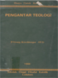 Image of Pengantar Teologi: Hanya Untuk Kuliah