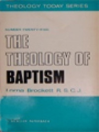 Image of The Theology Of Baptism