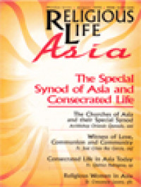 Image of Religious Life Asia: The Special Synod Of Asia And Consecrated Life
