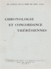 Chronologie Et Concordance Thérésiennes