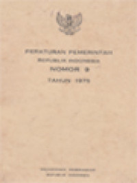 Image of Peraturan Pemerintah Republik Indonesia Nomor 9 Tahun 1975