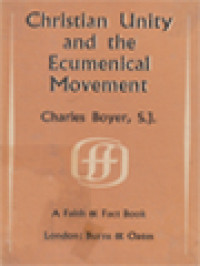 Image of Christian Unity And The Ecumenical Movement