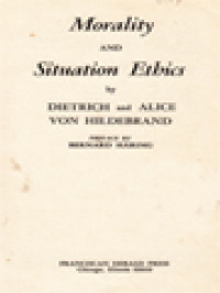 Image of Morality And Situation Ethics