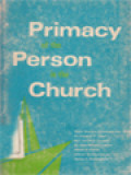 Primacy Of The Person In The Church