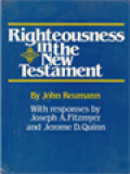 Righteousness In The New Testament: 