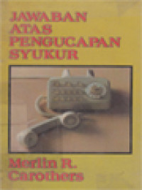 Image of Jawaban Atas Pengucapan Syukur