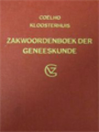 Zakwoordenboek Der Geneeskunde