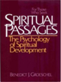 Spiritual Passages: The Psychology Of Spiritual Development