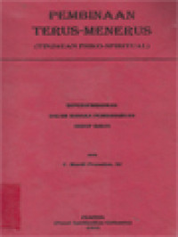 Image of Pembinaan Terus-Menerus (Tinjauan Psiko-Spiritual): Dipersembahkan Dalam Rangka Pembaharuan Hidup Bakti