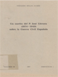 Image of Un Escrito Del P. José Llovera (1874-1949) Sobre La Guerra Civil Española