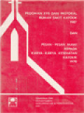 Pedoman Etis Dan Pastoral RSK 1987 Dan Pesan-Pesan MAWI Karya-Karya Kesehatan Katolik 1978