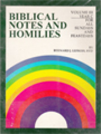 Image of Biblical Notes And Homilies, Volume III: Year C (For All Sundays And Feastdays)