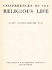 Conferences On The Religious Life