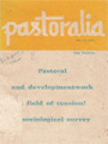 Pastoral And Developmentwork: A Field Of Tension? A Sociological Survey