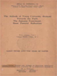 The Attitude Of Young University Students Towards The Faith. The Japanese Experiment. Some Pastoral Reflections, Saint Peter And The Year Of Faith