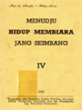 Menudju Hidup Membiara Yang Seimbang IV: Pengabdian Dan Kerasulan