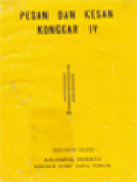 Image of Pesan Dan Kesan Konggar IV