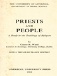 Image of Priests And People: A Study In The Sociology Of Religion