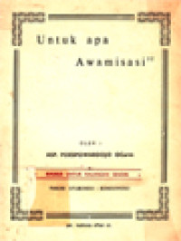 Image of Untuk Apa Awamisasi