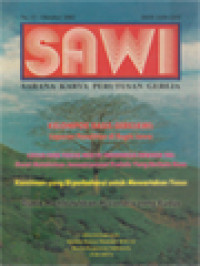 SAWI: Kelompok Basis Gerejawi: Laporan Penelitian Di Regio Jawa, Locus Dan Focus Misi Di Indonesia Dewasa Ini: Ihwal Melahirkan Jemaat-Jemaat Profetis Yang Berbela Rasa, Komitmen Yang Diperbaharui Untuk Mewartakan Yesus, Dunia Membutuhkan Misionaris Yang Kudus.