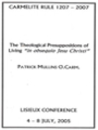 Image of The Theological Presuppositions Of Living 