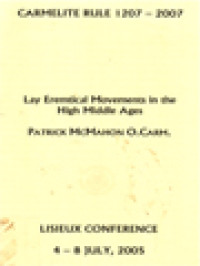 Lay Eremtical Movements In The High Middle Ages