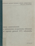 Textus Constitutionum: A Commissione Praeparatoria Elaboratus Et Capitulo Generali 1971 Subiciendus