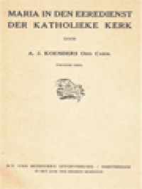 Maria In Den Eeredienst Der Katholieke Kerk II