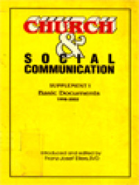 Image of Church And Social Communication: Supplement 1 Basic Documents 1998-2002